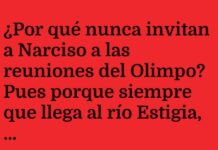 Narciso bloquea el paso al Olimpo