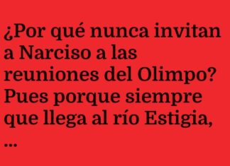 Narciso bloquea el paso al Olimpo