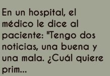 Noticia buena, noticia mala en el hospital