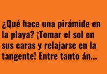 Pirámide playera: relax geométrico