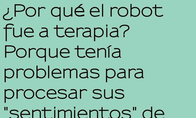 Terapia para robots con ansiedad de batería