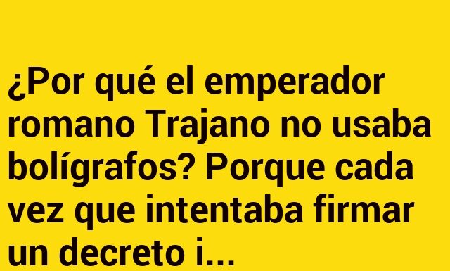 Trajano y la tinta que Roma olvidó