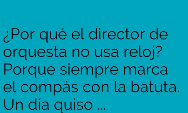 Un Director de Orquesta Fuera de Tiempo