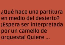 Una partitura desértica busca su camello solista