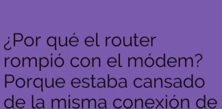 Una ruptura con mucha señal