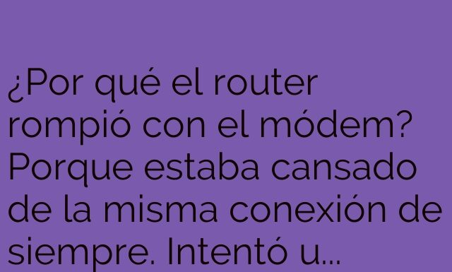 Una ruptura con mucha señal