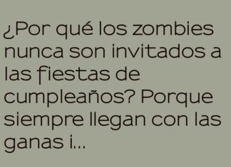 Zombies: invitados indeseables en fiestas de cumpleaños.