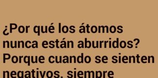 Átomos: De la negatividad a la risa exótica