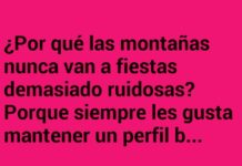 El perfil bajo de las montañas fiesteras
