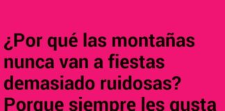 El perfil bajo de las montañas fiesteras