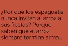 «Fiestas de Pasta: Sin Arroz y con Orden»