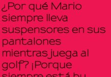Golf y modas de Mario: el secreto de sus suspensores